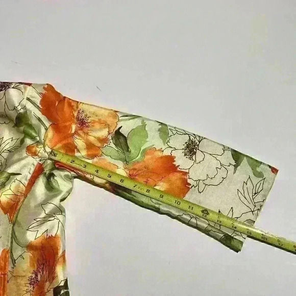 Susan Graver Jacket Blazer Womens Small Colorful Pockets Floral - Picture 6 of 13